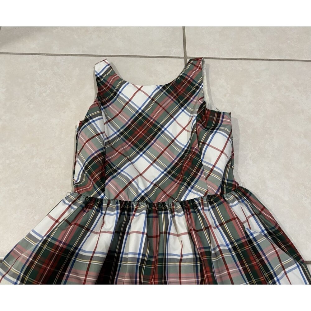 Polo Ralph Lauren Tartan Plaid Holiday Formal Dress Girl Size 10 Sleeveless - Picture 4 of 9